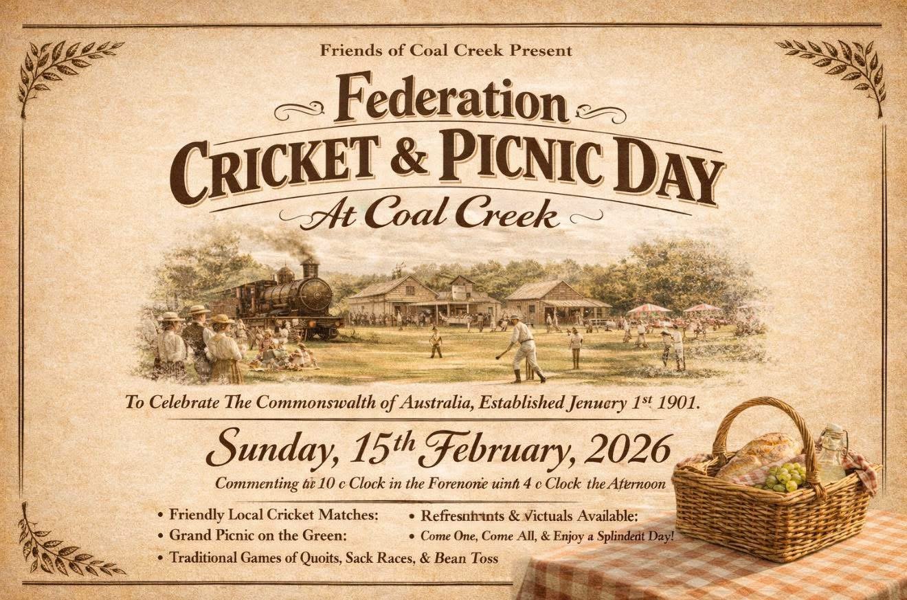 Federation Cricket & Picnic Day at Coal Creek 