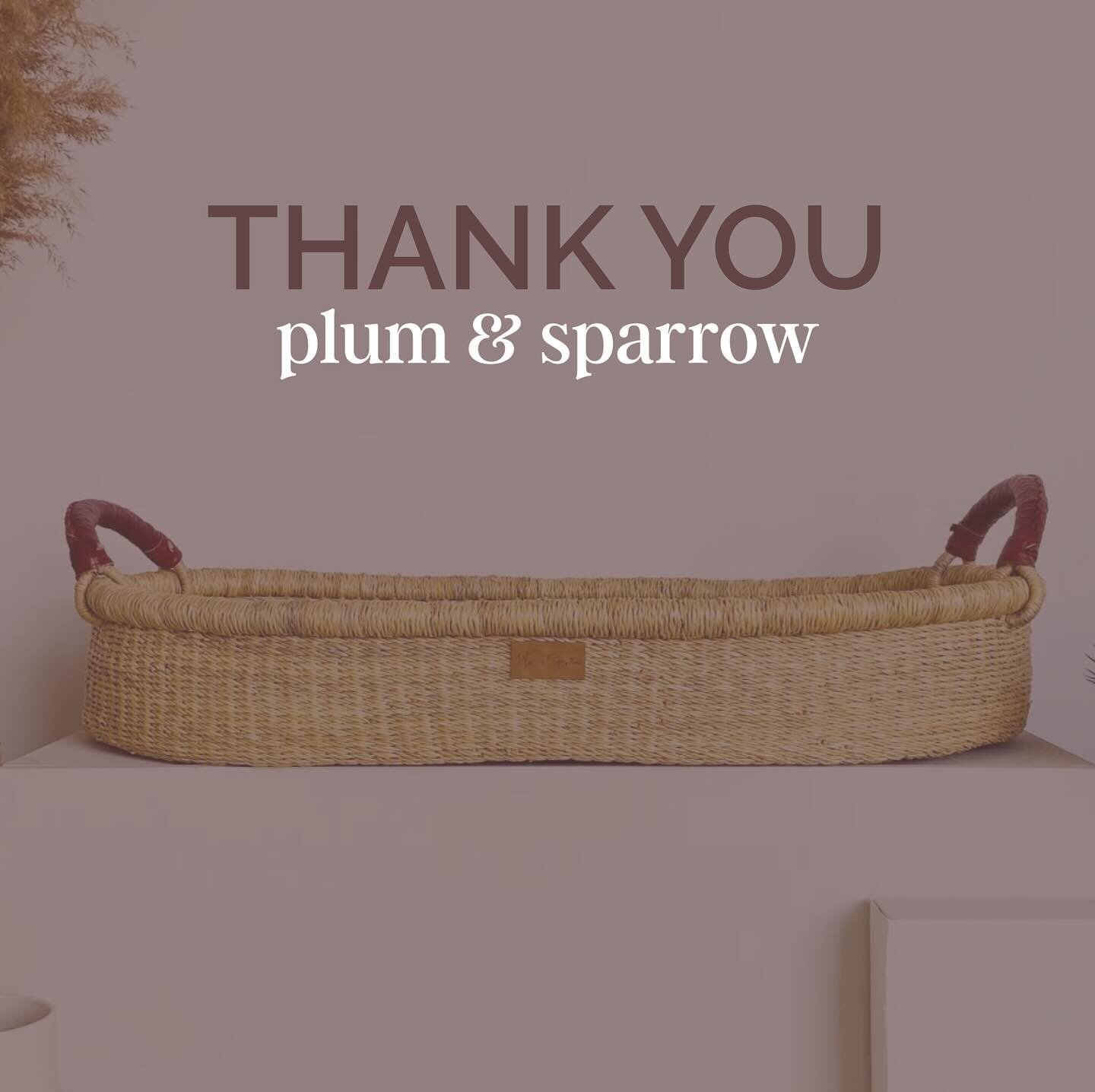 Thank you so much to @plumandsparrow for committing to donating items to our #nicunurseryproject nurseries! 🫶 Plum &amp; Sparrow makes heirloom quality products &mdash; their baskets are hand-woven in Western Africa by weavers that have been practic