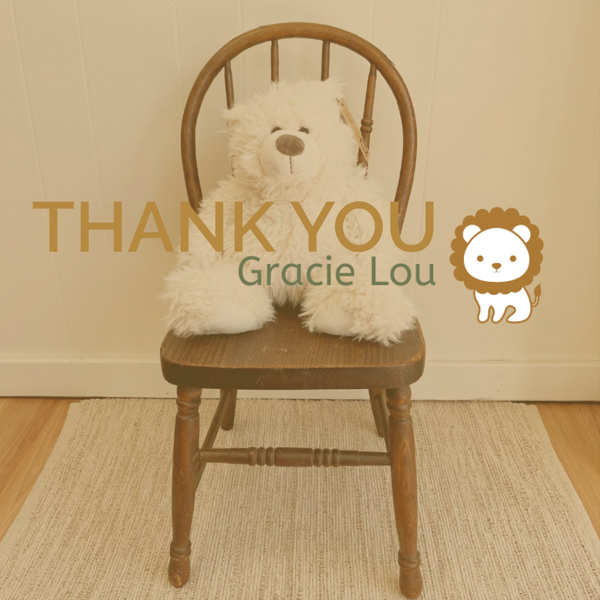 Thank you so much to our newfound friend, Sarah, from @hellogracielou for donating this cutest mini spindle chair to the Madisons! We&rsquo;re so excited to announce that between now and March 26th, Gracie Lou will donate 10% of all purchases to the 