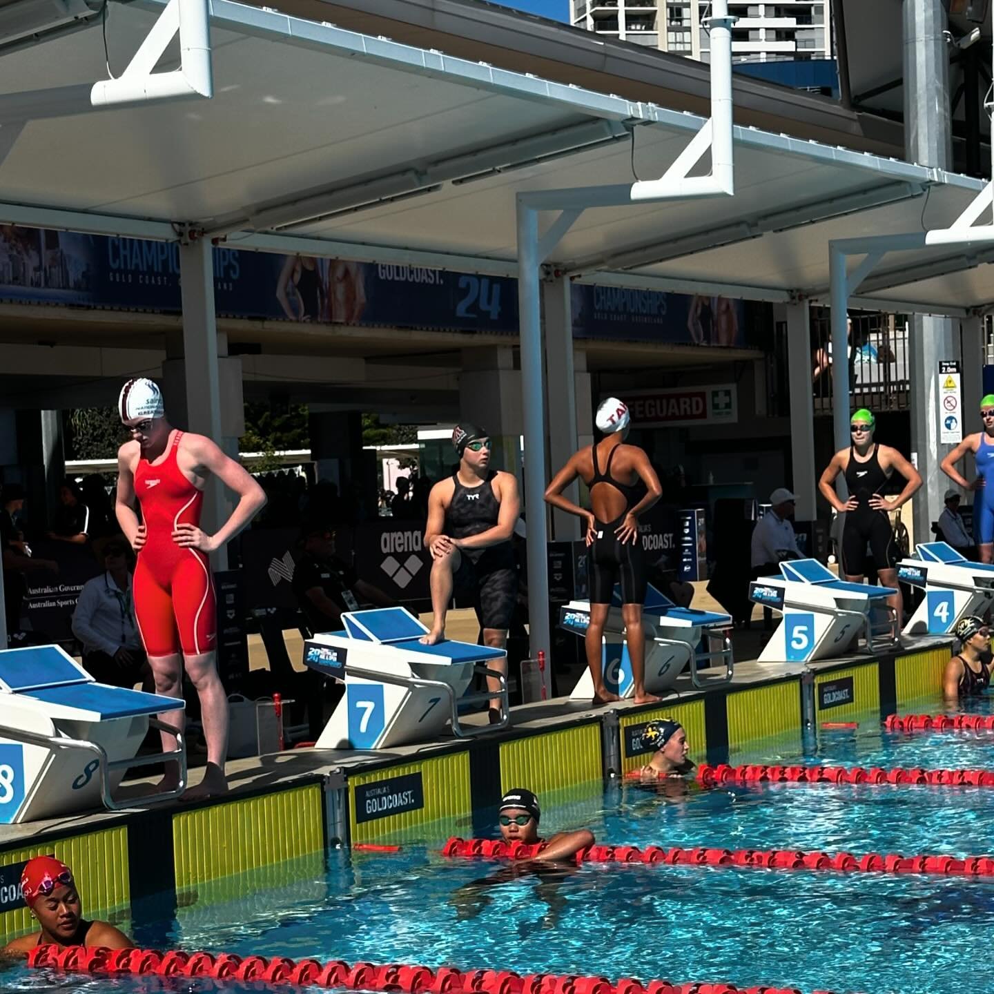 Australian Age Championships
&bull;
Day 5 we had Ruolan and Megan in the 100m Backstroke, Mia in the 100m Butterfly and Alan in the 50m Backstroke. We got off to a great start with Megan and Mia qualifying for the B final of their events and Ruolan w