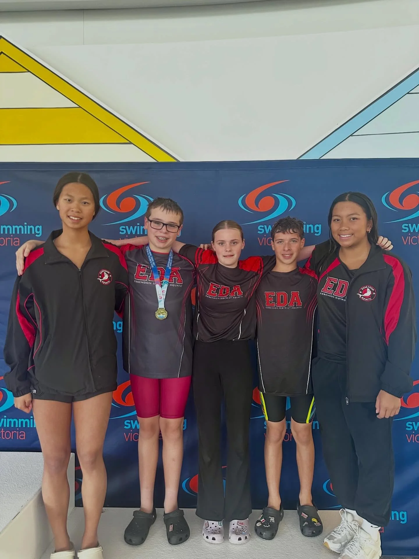 Vic Age Champs
Day 2 
&bull;
Another cracking day in the pool saw EDA pick up two Gold Medals; Ella in the 800m Freestyle and Jayden in the 50m Butterfly MC! We also had Abbie, Angelina, Daniele and Megan progress through to the finals in the evening