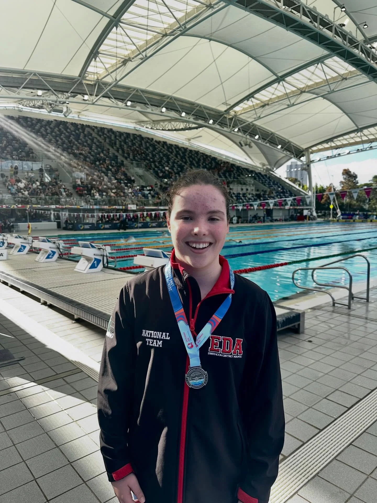 Vic Age Champs
Day 4
&bull;
Half way through the program and we had 16 swimmers hit the pool on day 4. During the finals session Molly won her first medal of the champs; Silver in the 400m Freestyle MC in an 8second PB! And Abbie swam her way to a Na
