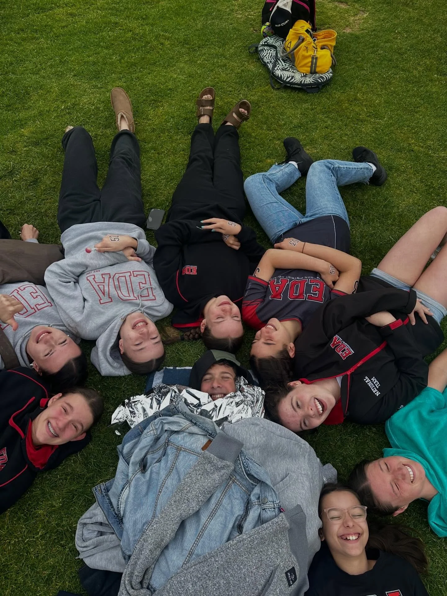 Victorian Open Water Championships:
&bull;
It&rsquo;s all fun and games until someone he gets hypothermia! 🥶
It was great to see 10 of our swimmers brave the chilly morning conditions and compete in their first open water event. Even better to see E