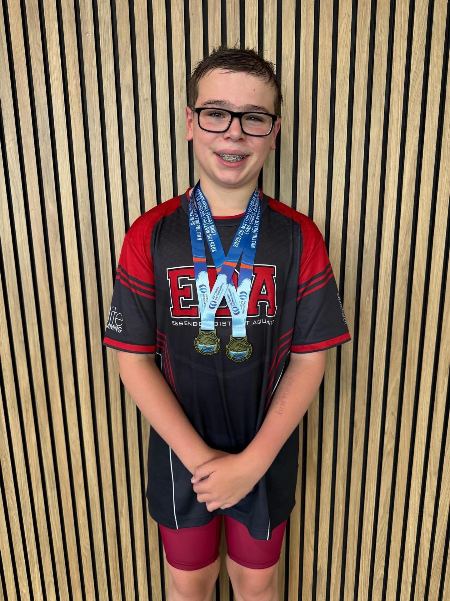 Victorian Metro Champs
Day 2 - Top 10 Results
&bull;
Boys 12yrs 100m Butterfly MC
Jayden - 🥇

Boys 12yrs 200m Freestyle MC
Jayden - 🥇

Girls 12yrs 50m Breaststroke MC
Abbie - 5th (PB 🌟)

Girls 14-15yrs 200m IM
Megan - 5th