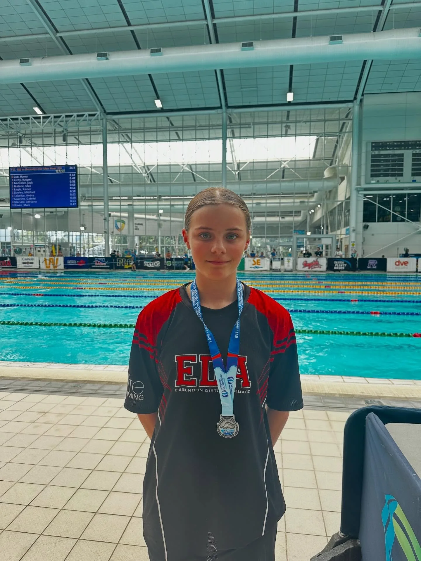 Victorian Metro Champs
Day 3 - Top 10 Results
&bull;
Boys 12yrs 200m IM MC
Jayden - 🥇

Boys 12yrs 50m Freestyle MC
Jayden - 🥇(PB &amp; NQT 🌟)

Girls 13yrs 100m Breaststroke MC
Abbie - 🥈(PB 🌟)

Girls 100m Backstroke
Megan - 🥉

Girls 13yrs 50m Fr