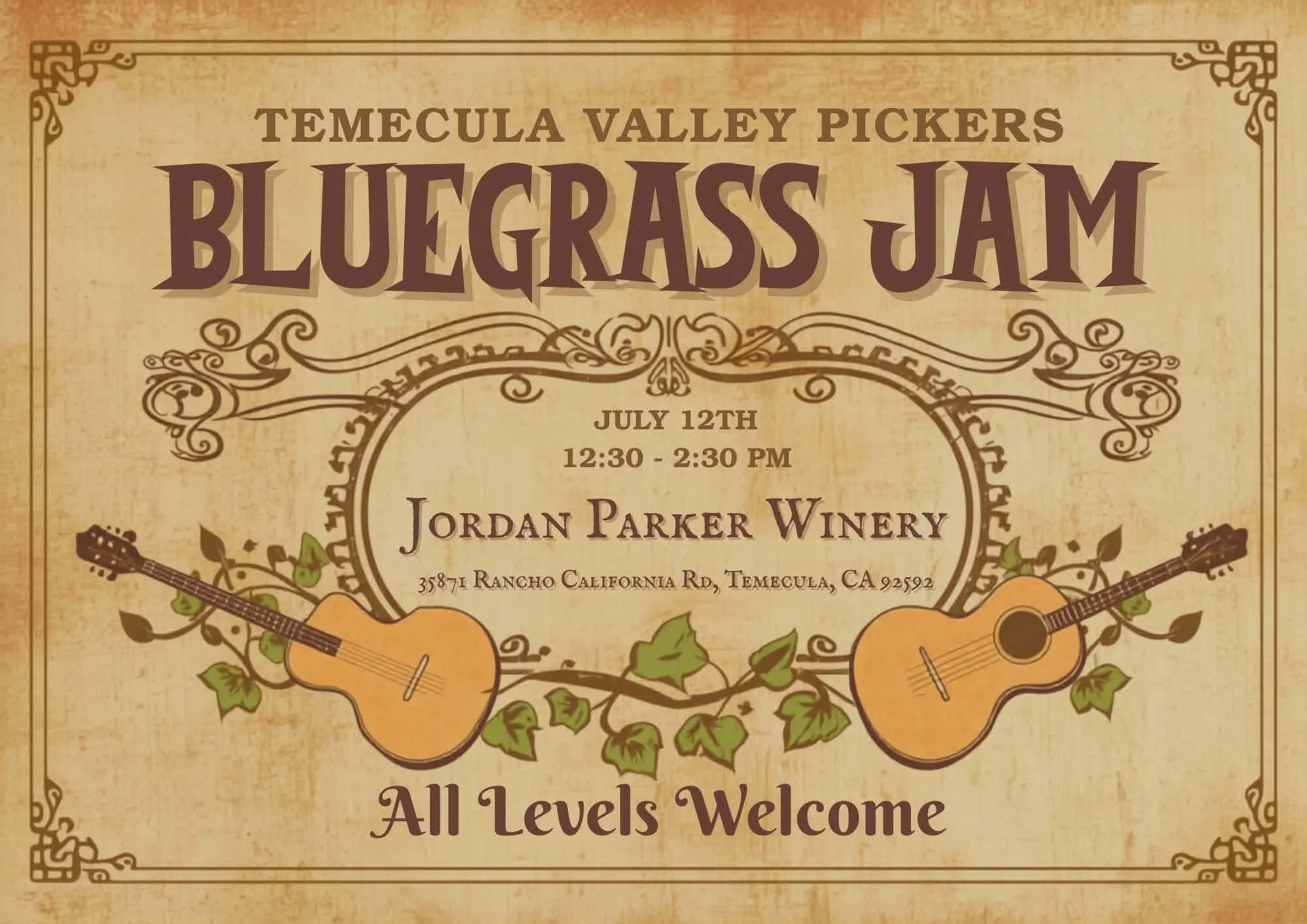 Temecula Valley Pickers Bluegrass Jam 