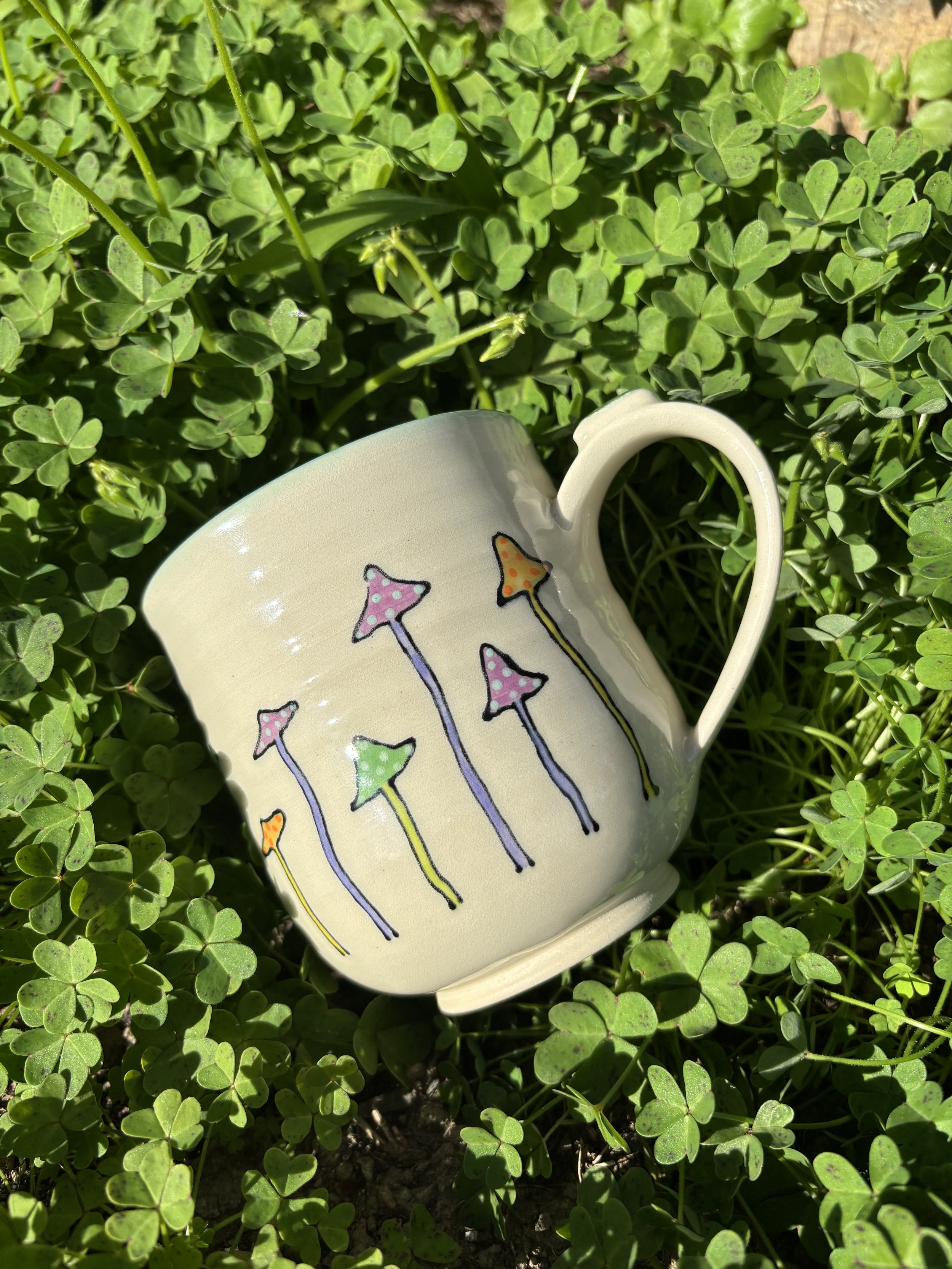Large Spotted Mushroom Mug