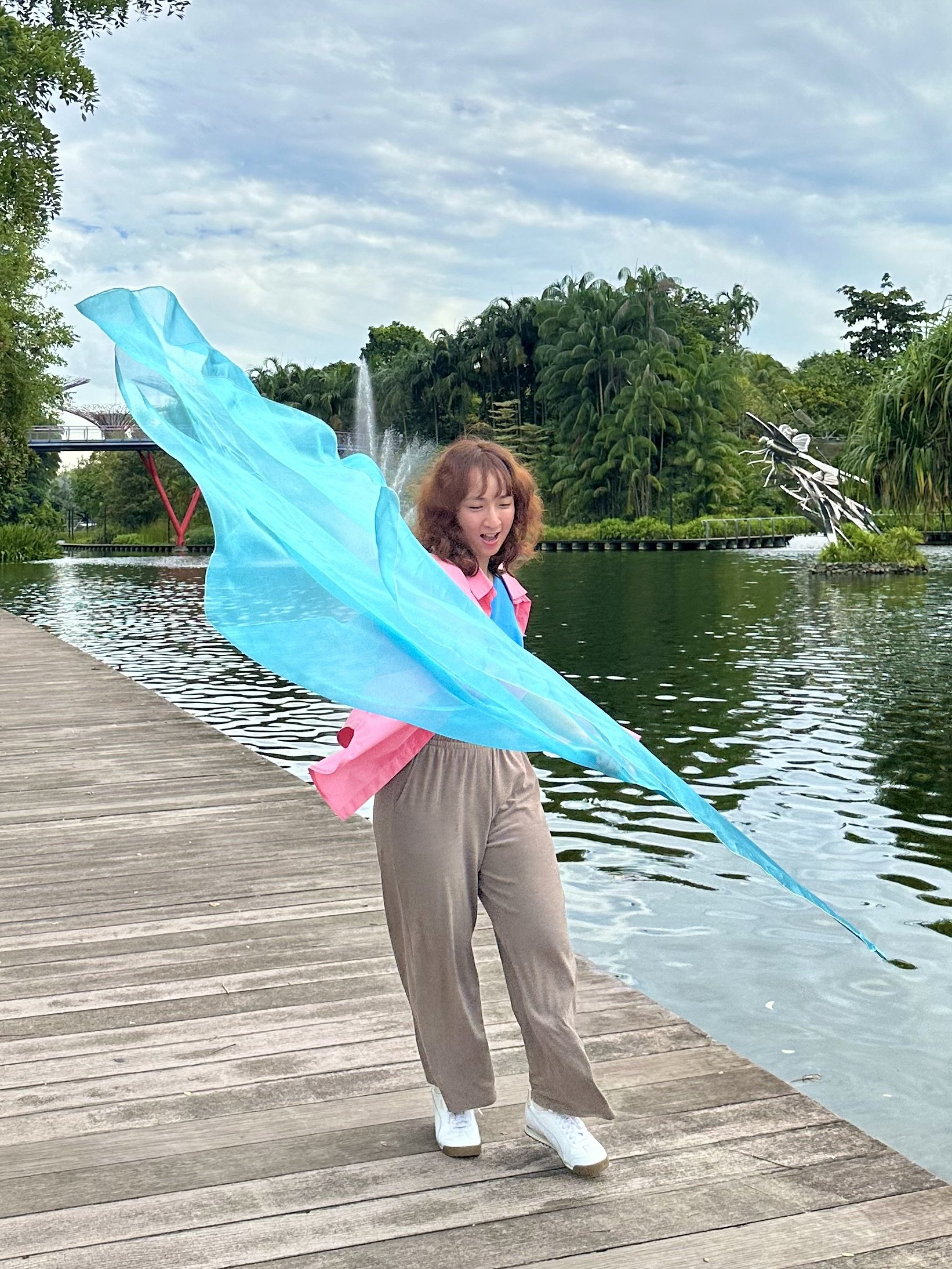 Lagoon organza