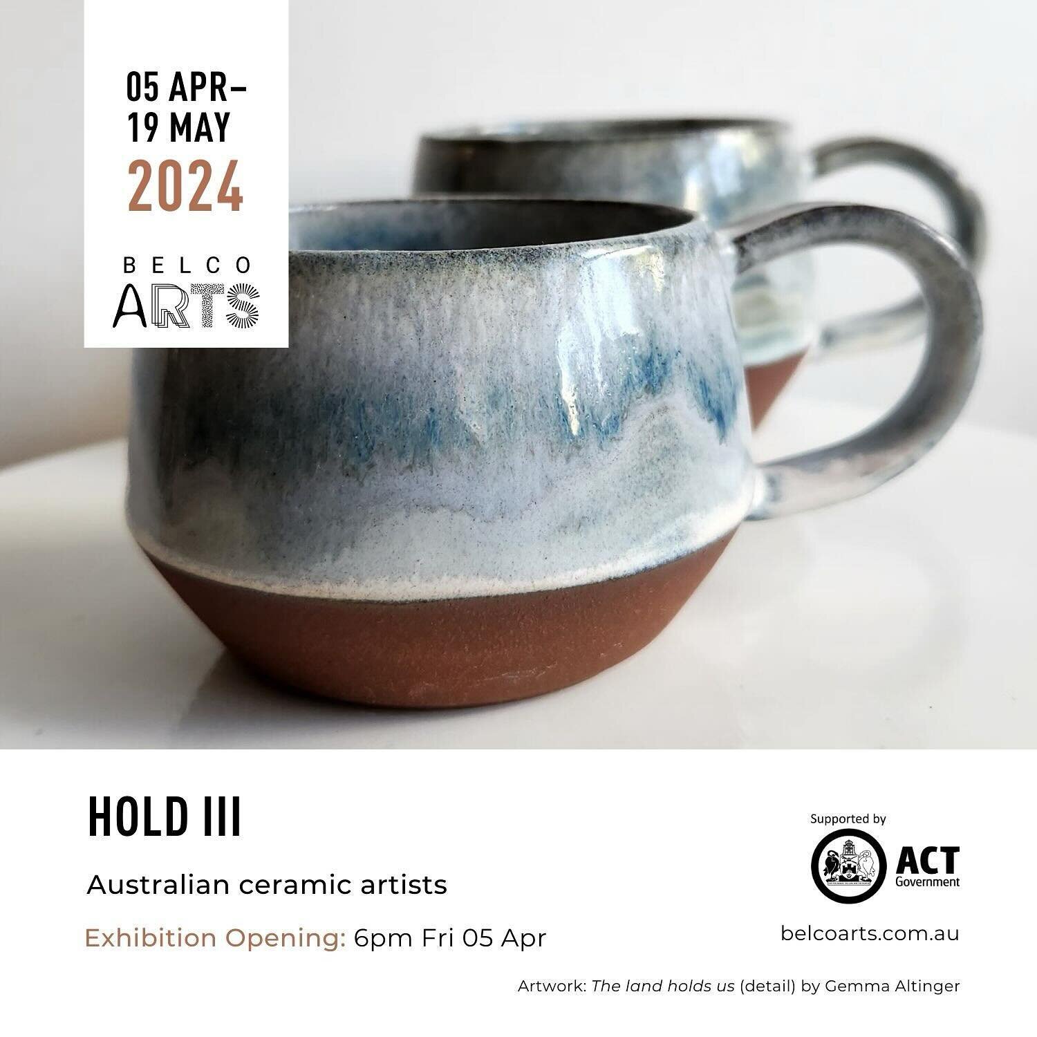 Join me at @belcoarts this Friday for the opening of Hold III &hellip;

I&rsquo;ve got 2 pieces in this show and I&rsquo;m so excited to see the rest of the exhibition! I love making things to eat and drink from and this show is 100% that. Winning! 
