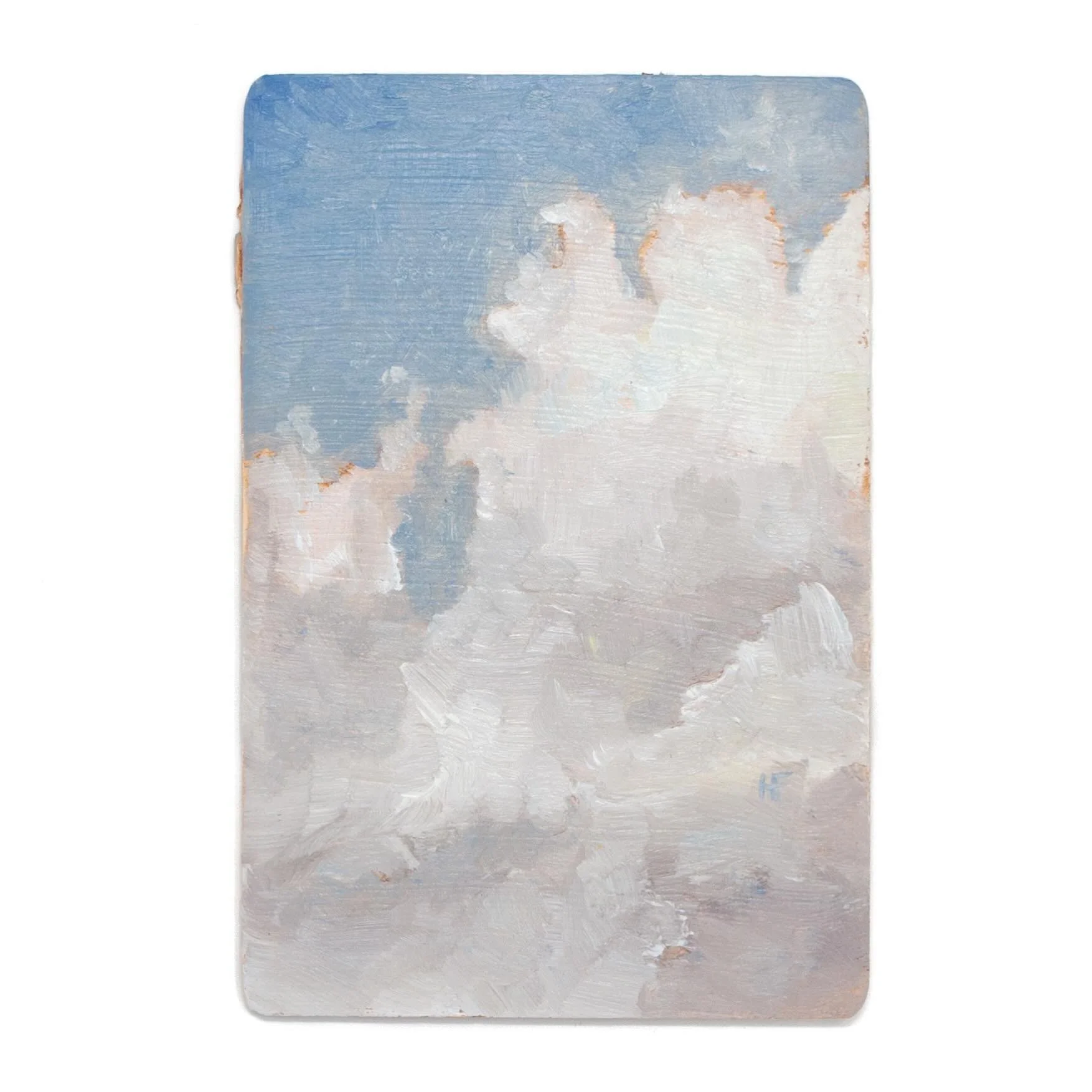 Reaching, 4&rdquo;x6&rdquo; / oil on wood panel #art #oilpainting #springskychallenge #pleinair #clouds #cloudscape #painting