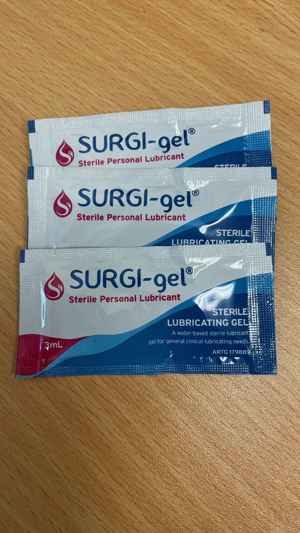 surgi gel lubricant Surgi-Gel Lubricating Jelly Sterile 3ml Sachet main image 1