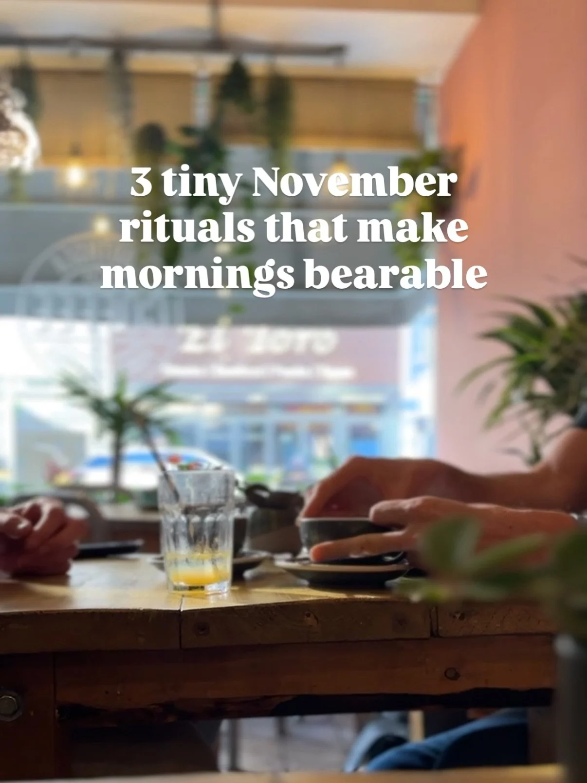 November is&hellip; a lot. Dark mornings, soggy school runs, 47 tabs open in your brain before 9am. 

Whether you&rsquo;re flying through the month or just about crawling this is your reminder that it&rsquo;s OK to take a moment for yourself. (Especi