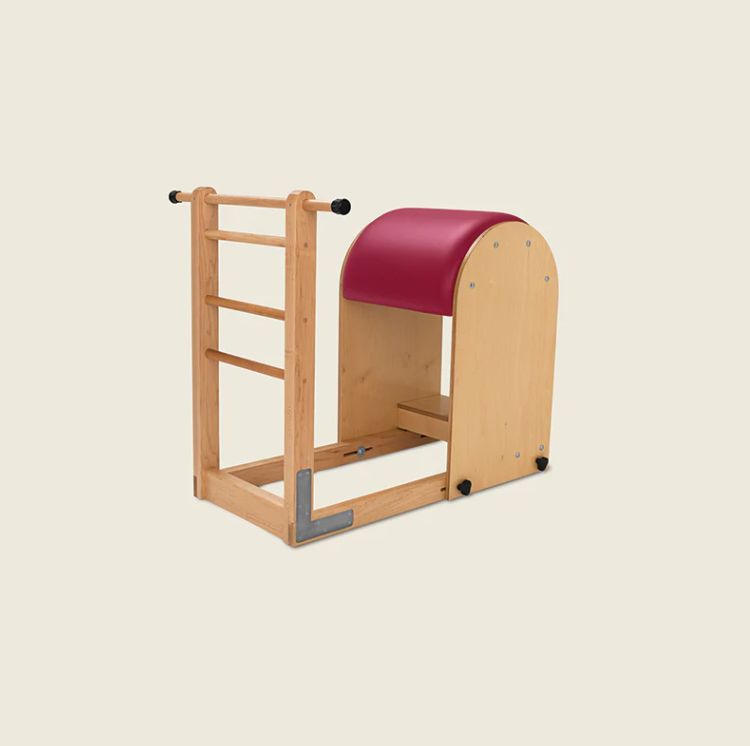 Ladder Barrel: This curved apparatus supports the spine and facilitates exercises to improve flexibility and spinal alignment.