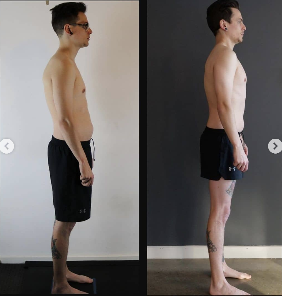 before and after gained core stability and human movement mechanics