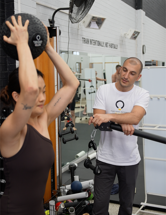 Functional Patterns Melbourne movement training for neck-related headache relief