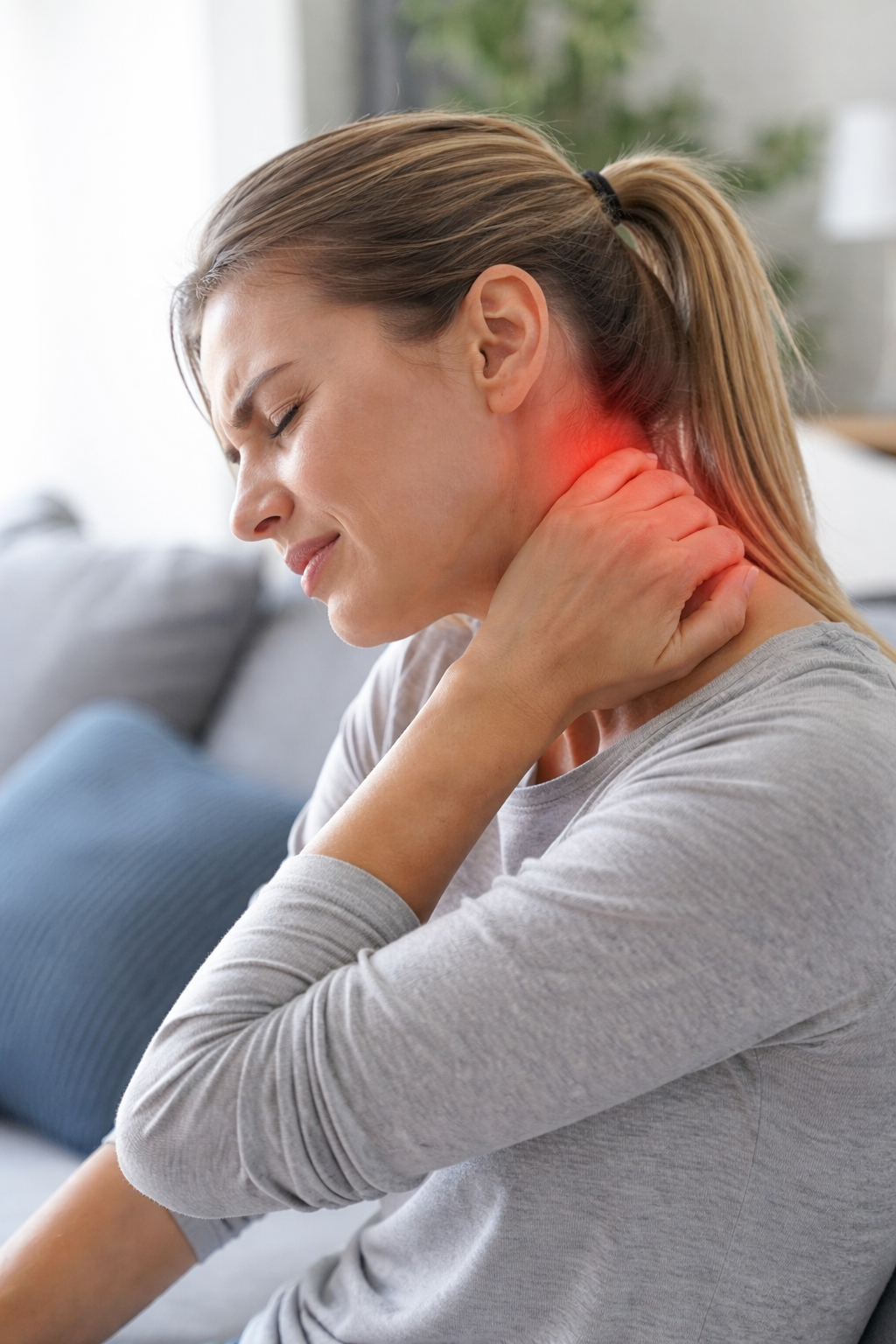 Cervicogenic headache starting at the base of the skull