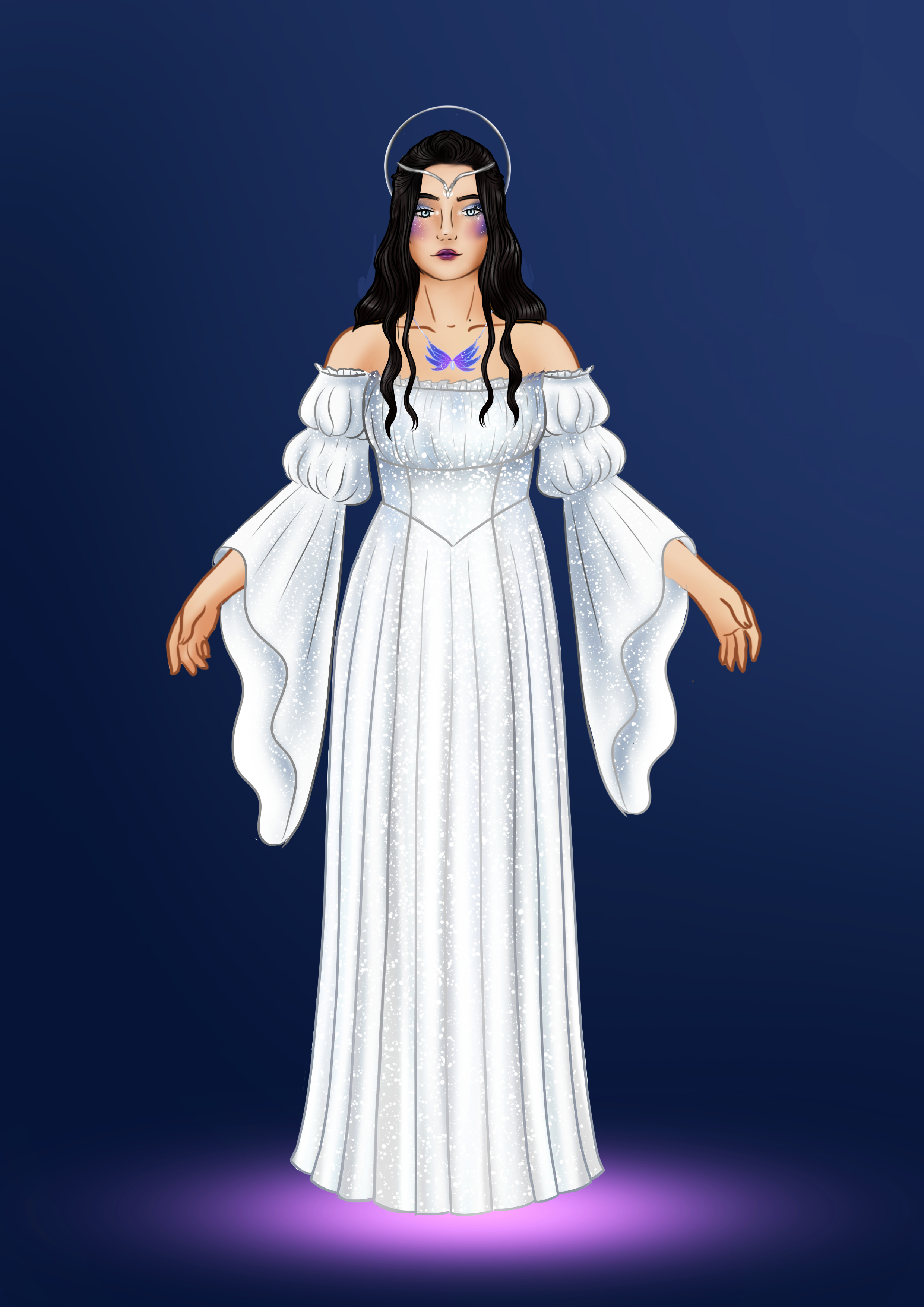 Dame Isiliorann robe argent.png