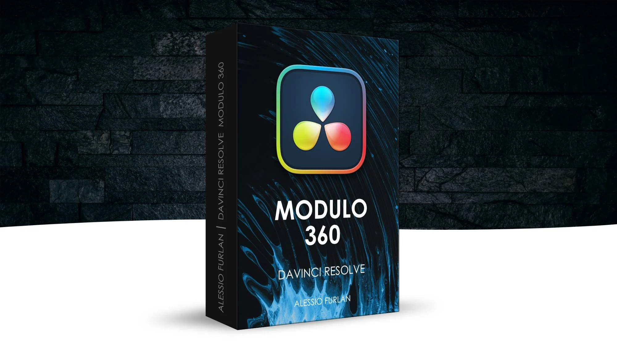 Box del corso online DaVinci Resolve Modulo 360