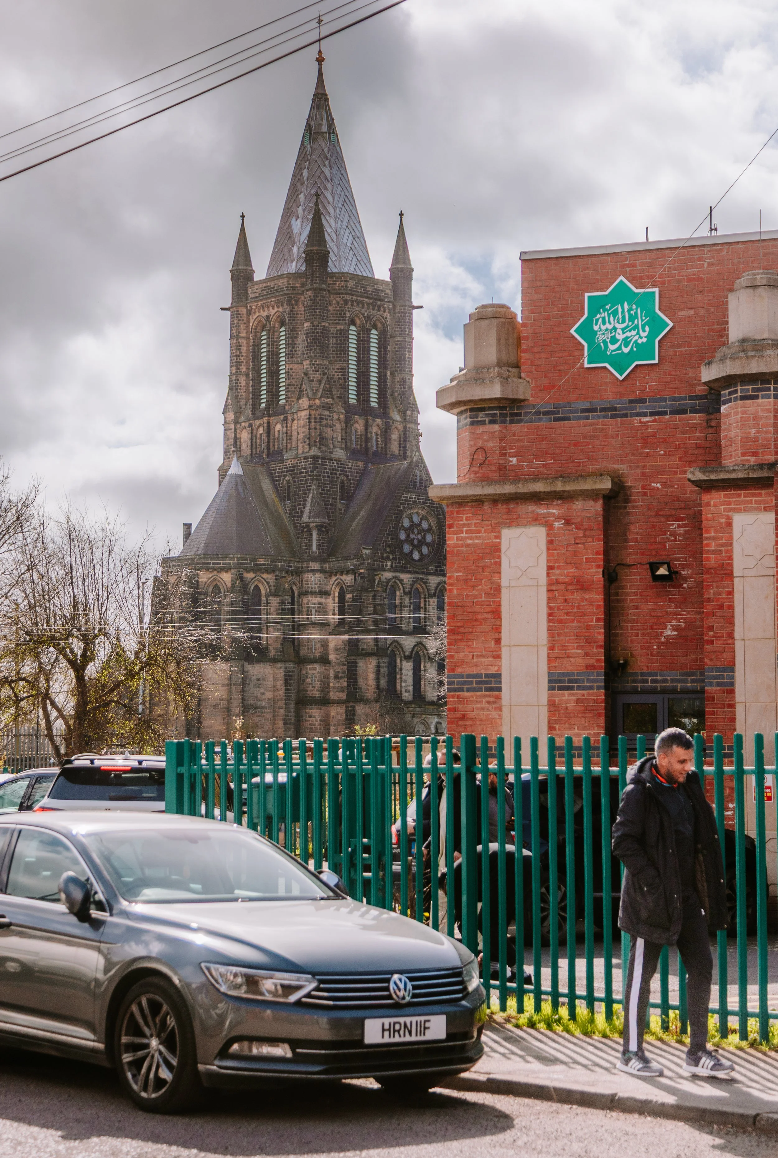 St bartholomews church and Jamia Masjid Ghousia in armley, Leeds