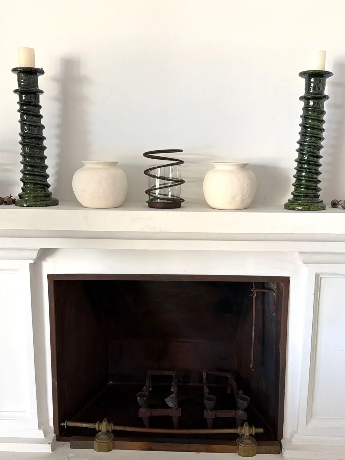 We love seeing how you style our pieces 💚

Featured:
XL Twist Candlestick Holders
XL Splatter design Pedestal Bowl

🌞