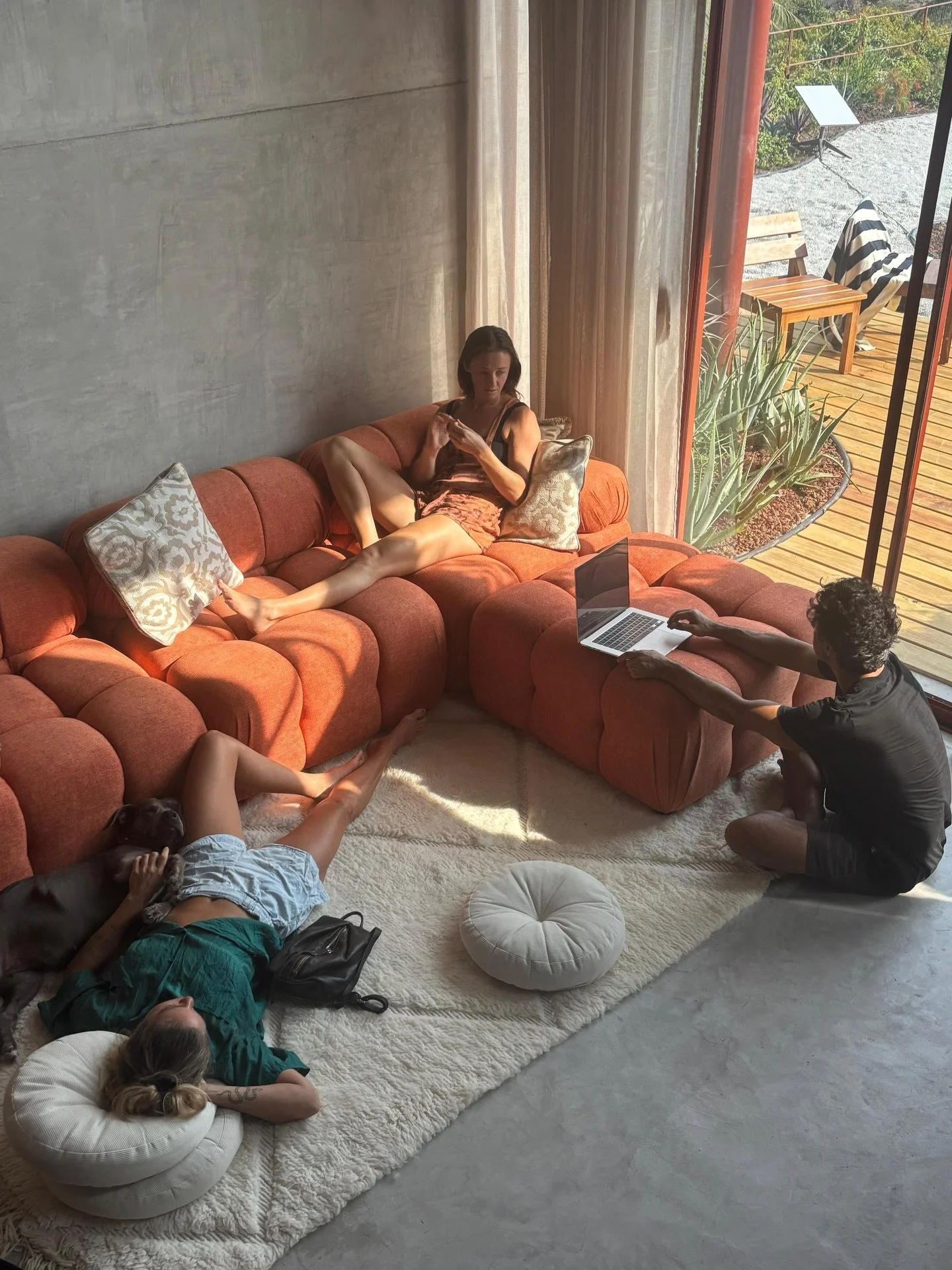 Chill out in style with one of our off-white Berber rugs.