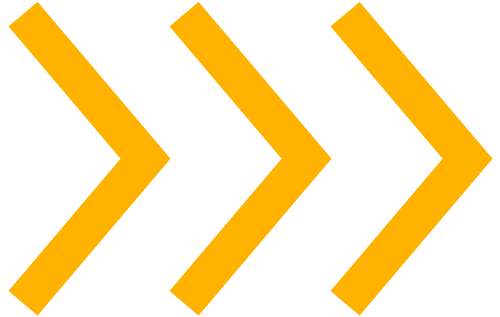 Three black arrows with gold outlines pointing to the right.
