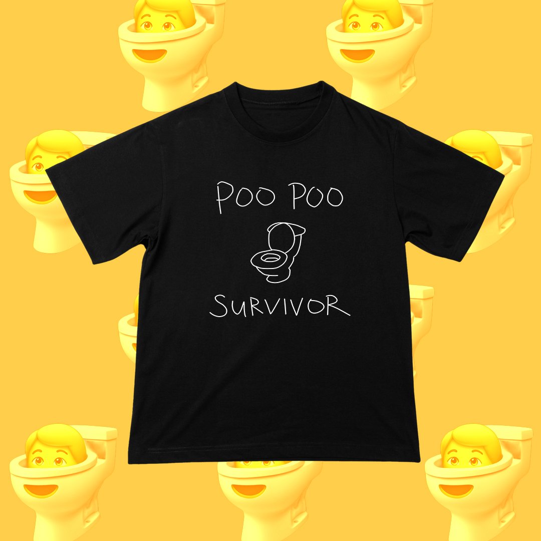 Poo Poo Survivor Oversized Fit T-Shirt