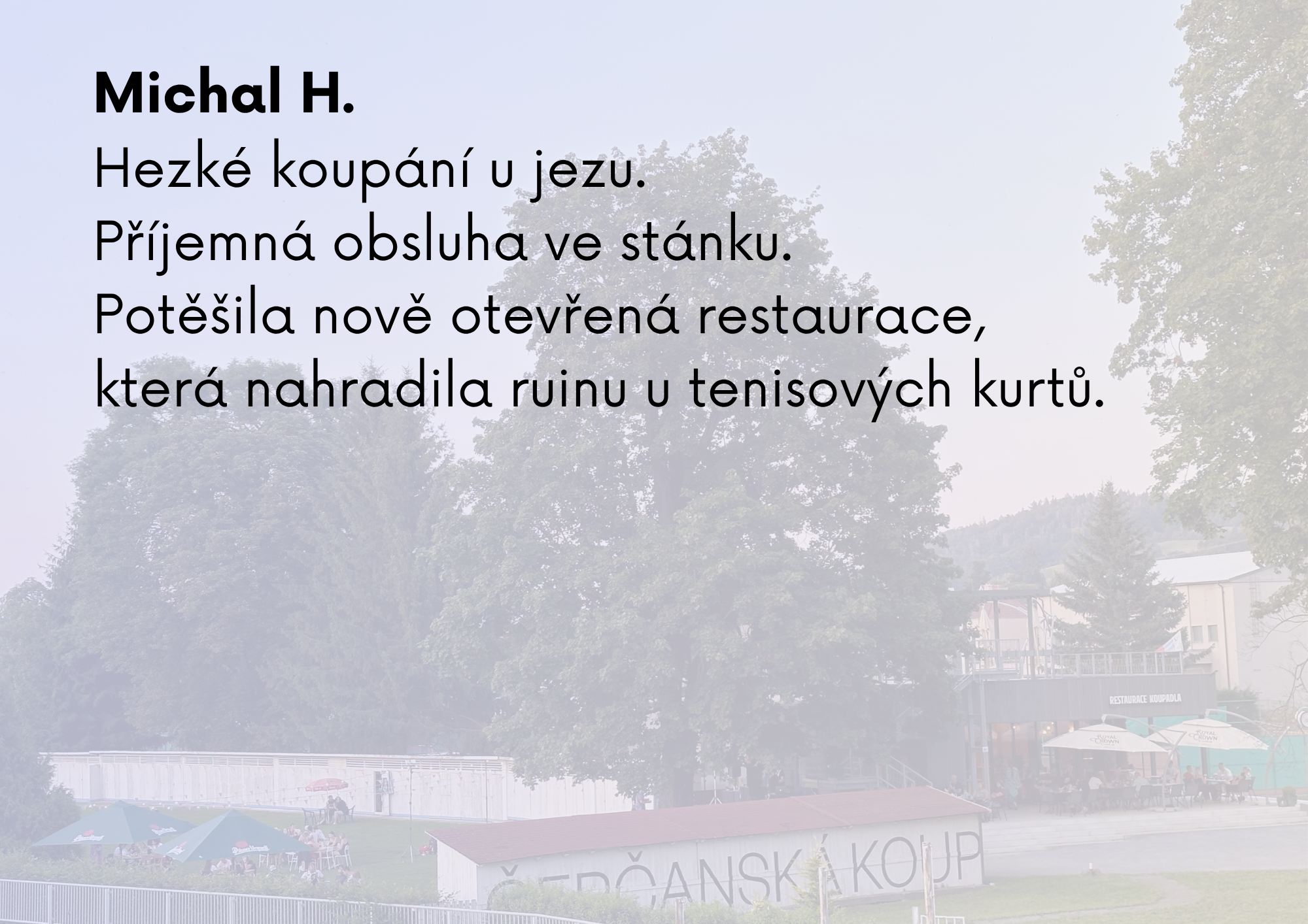 Čerčanská koupadla jsme využili jako jako druhé ubytovani na firemním teambuildingu a přestože jsme si kvůli počasí neužili ani zlomek aktivit, které areál nabízí, byli jsme moc spokojeni s ubytov (4).png