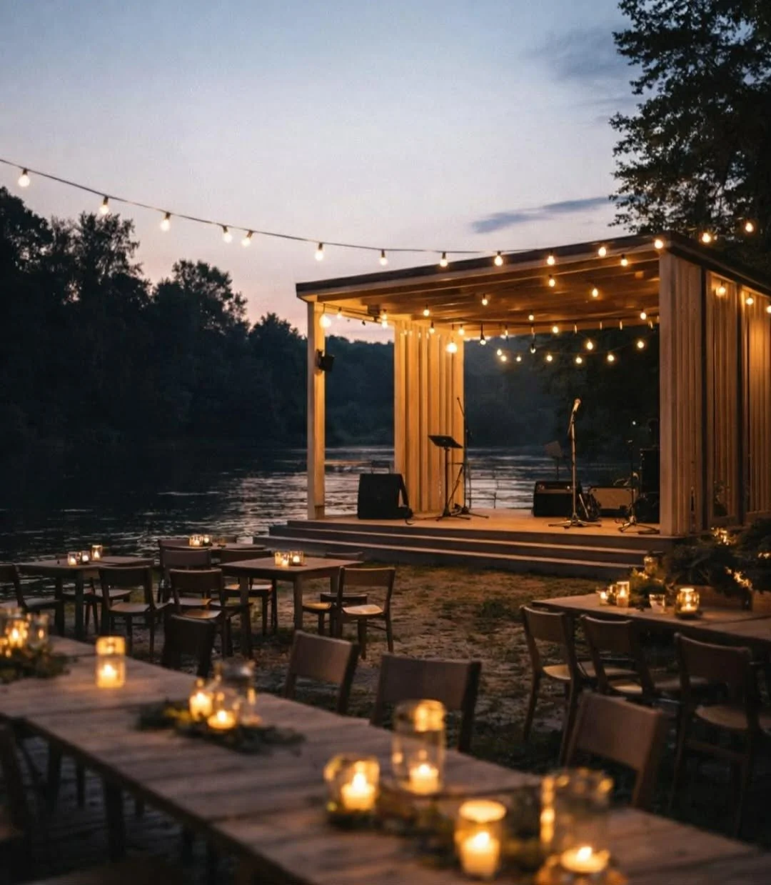 Volnočasový areál Čerčanská koupadla, glamping stany, hudba, sport na Sázavě u Prahy a Benešova