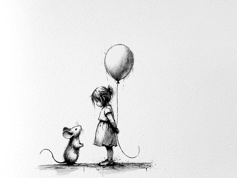 Mädchen mit dem Ballon trifft Milla