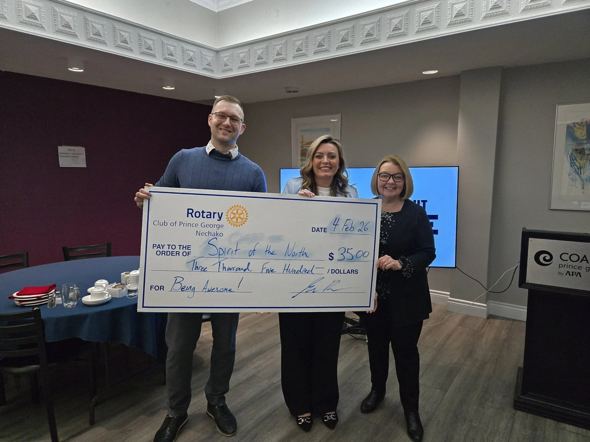 PG Nechako Rotary Supports Healthcare in Northern BC