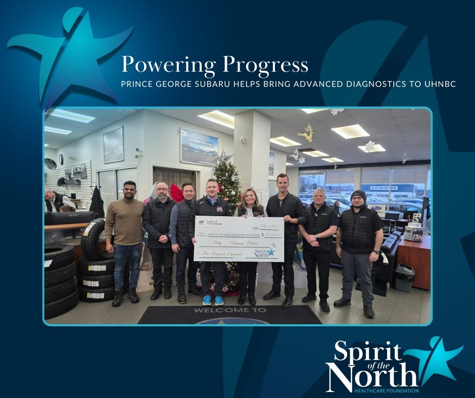 Thank You – PG Subaru Supports the EBUS Project at UHNBC