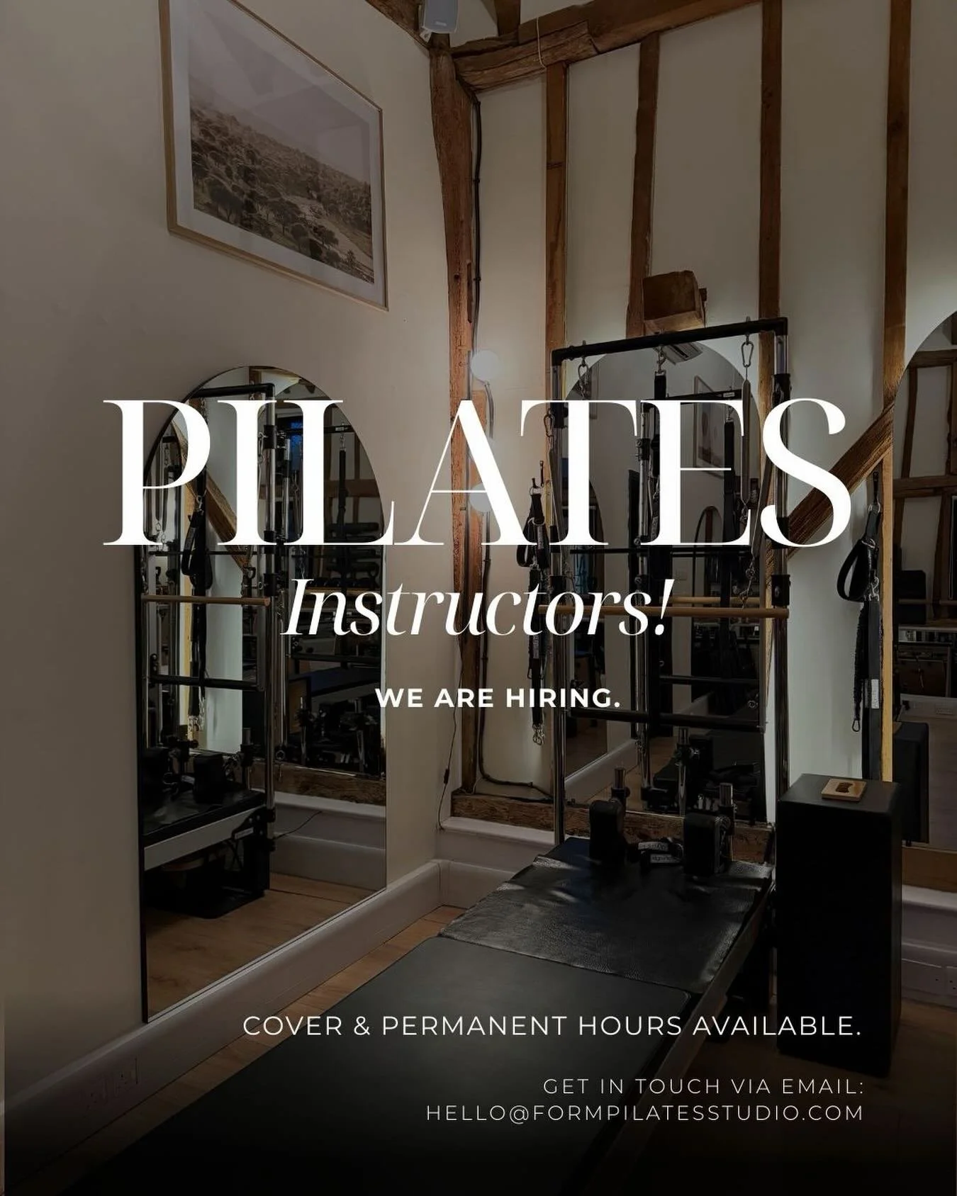 Calling all Certified Instructors! We are looking to expand our team, both Cover and Permanent hours available!

Get in touch if you think you could make an impact to our lovely Community!

#reformerpilatesinstructor #pilatesinstructors #buckinghamsh