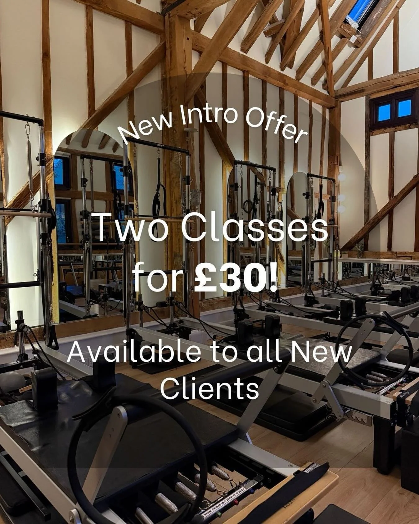 New to form?

Enjoy your first 2 sessions for &pound;30. To be used on any class at anytime. We also have our New Foundation class designed for beginners who have never done Pilates before.

#pilatesbuckinghamshire #buckinghamshire #beaconsfield #ame