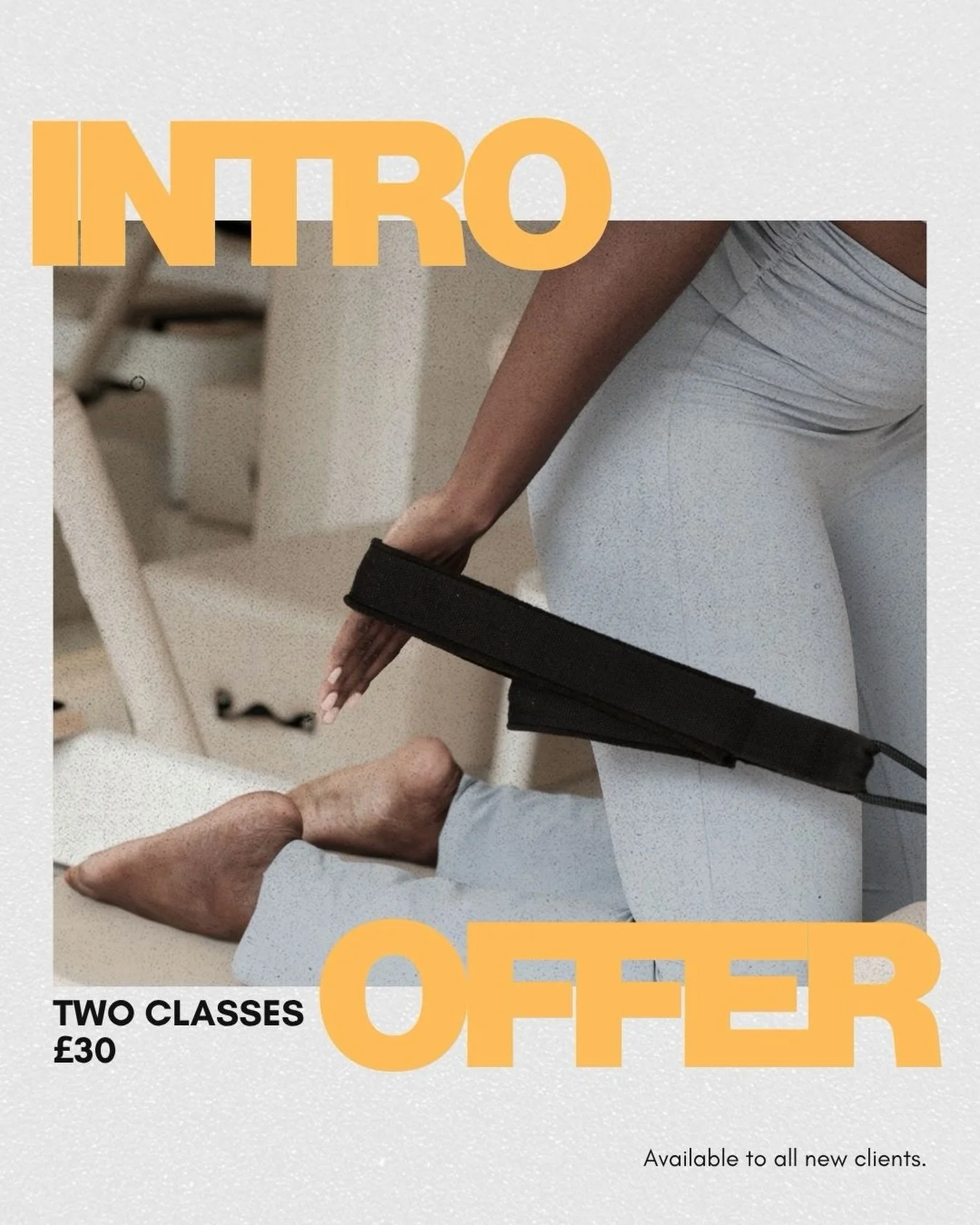 New To Pilates?

Enjoy your first two sessions at a fraction of the price.