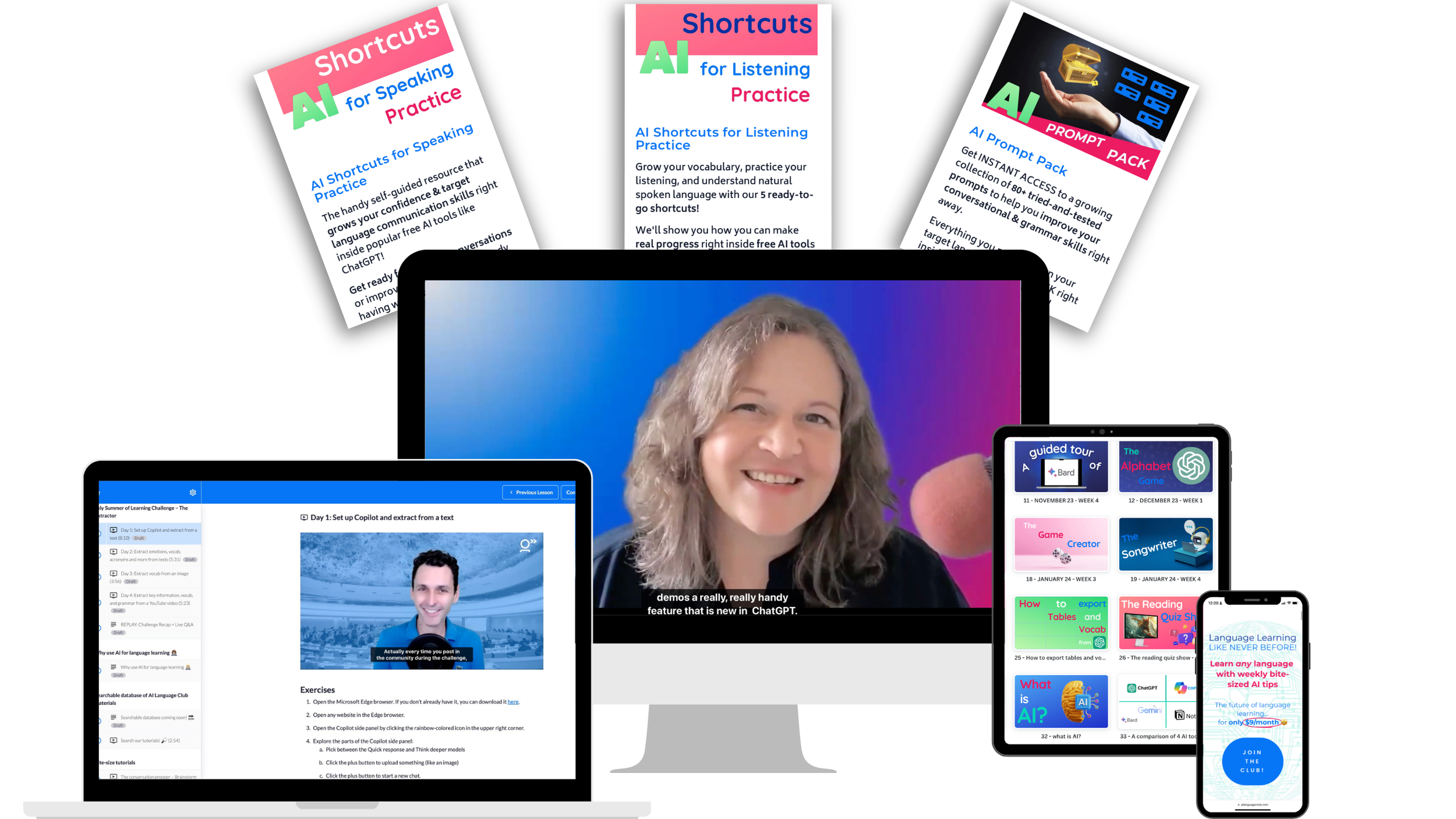 Grab your AI Language Club All Access Pass to access the future of language learning today.