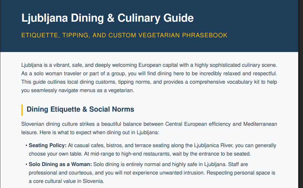 AI-generated travel etiquette guide and phrasebook