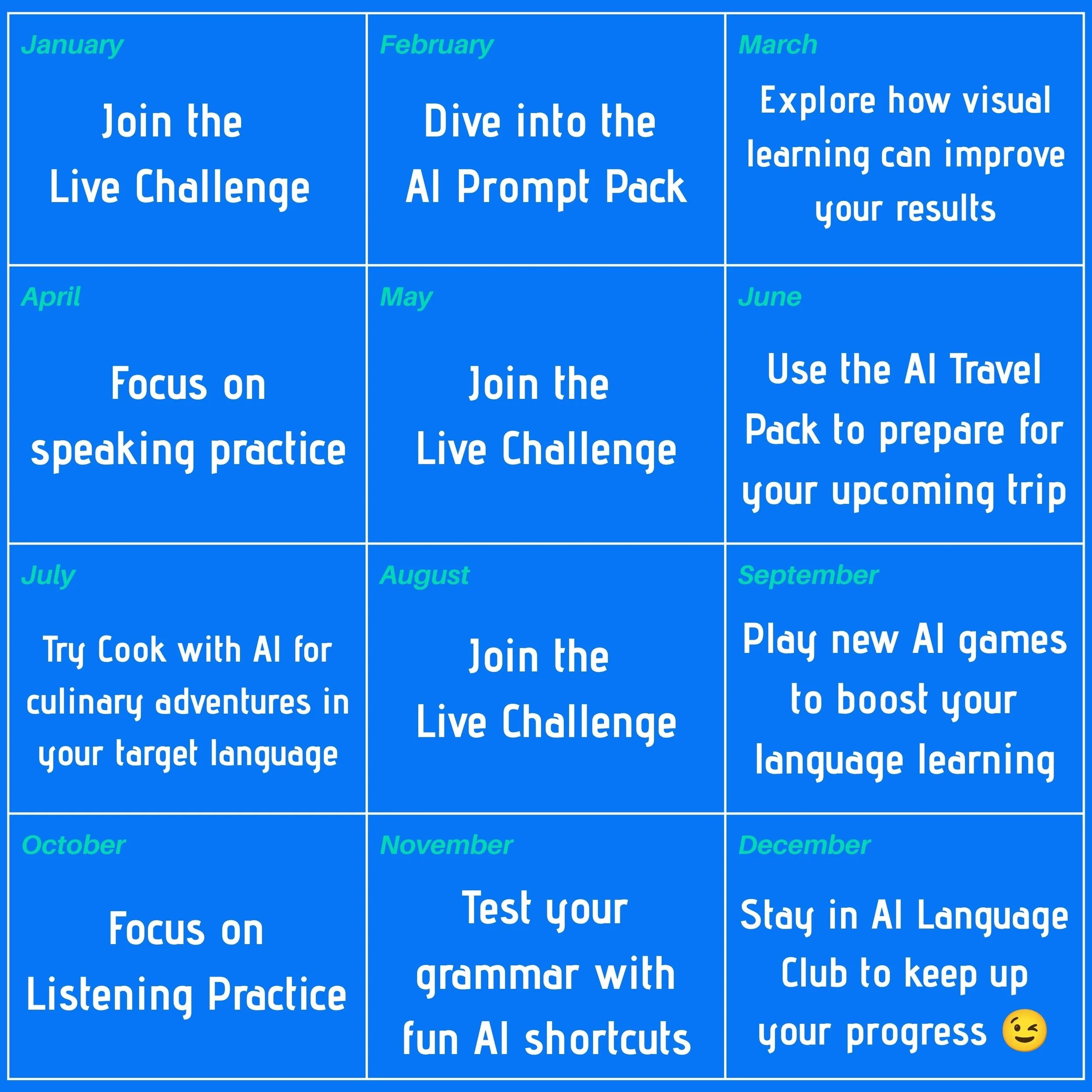 Grab your AI Language Club All-in-One Pass to access the future of language learning today.