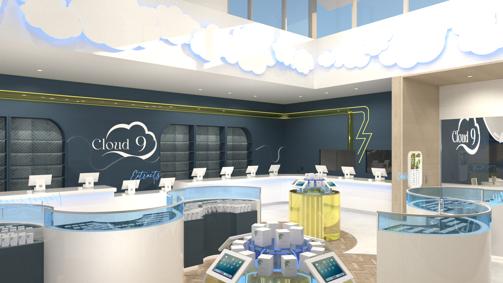 Cloud 9 Edwardsville Flagship Store Interior Design