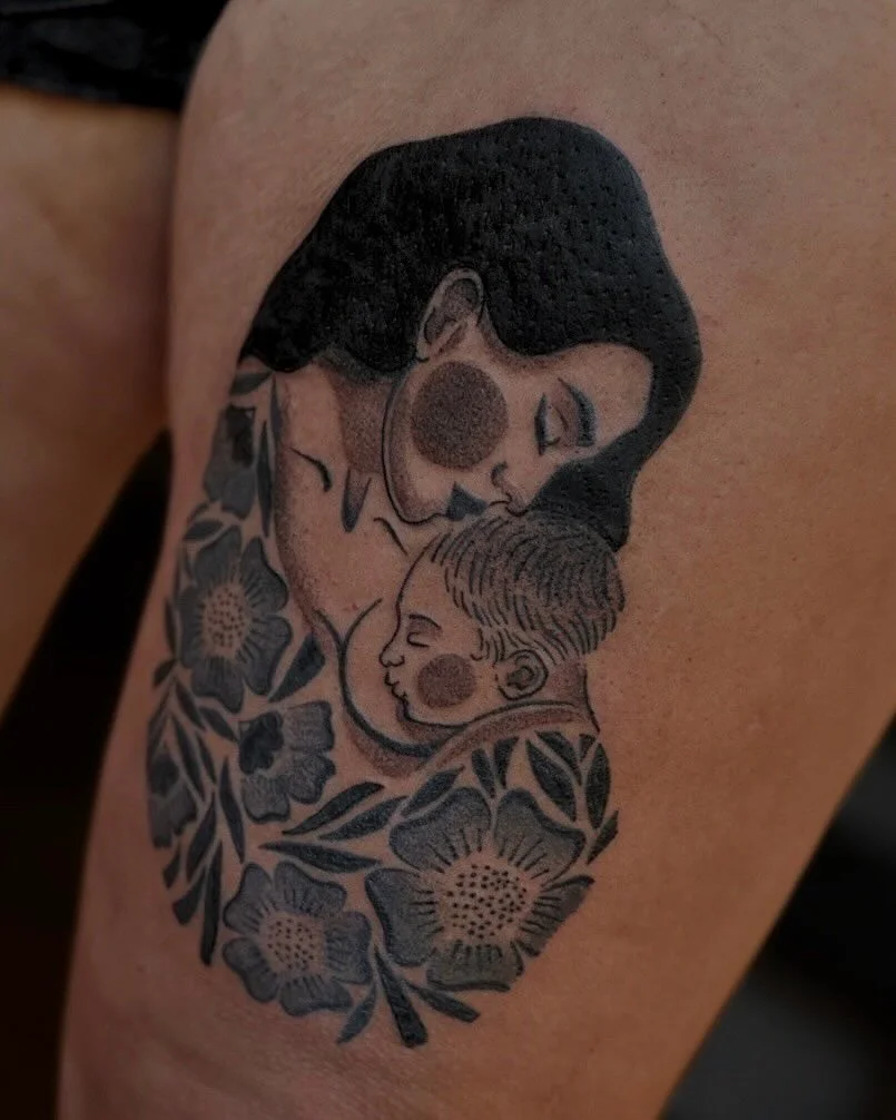 Morgan was such a trooper for putting up with two sessions to get this piece done. Thank you so much for this idea and for being such great company 🤍
&bull;
machine: @masttattoo.official 
meedles: @jconly_official 
balm&amp;soap: @biotat_ 
stencil: 