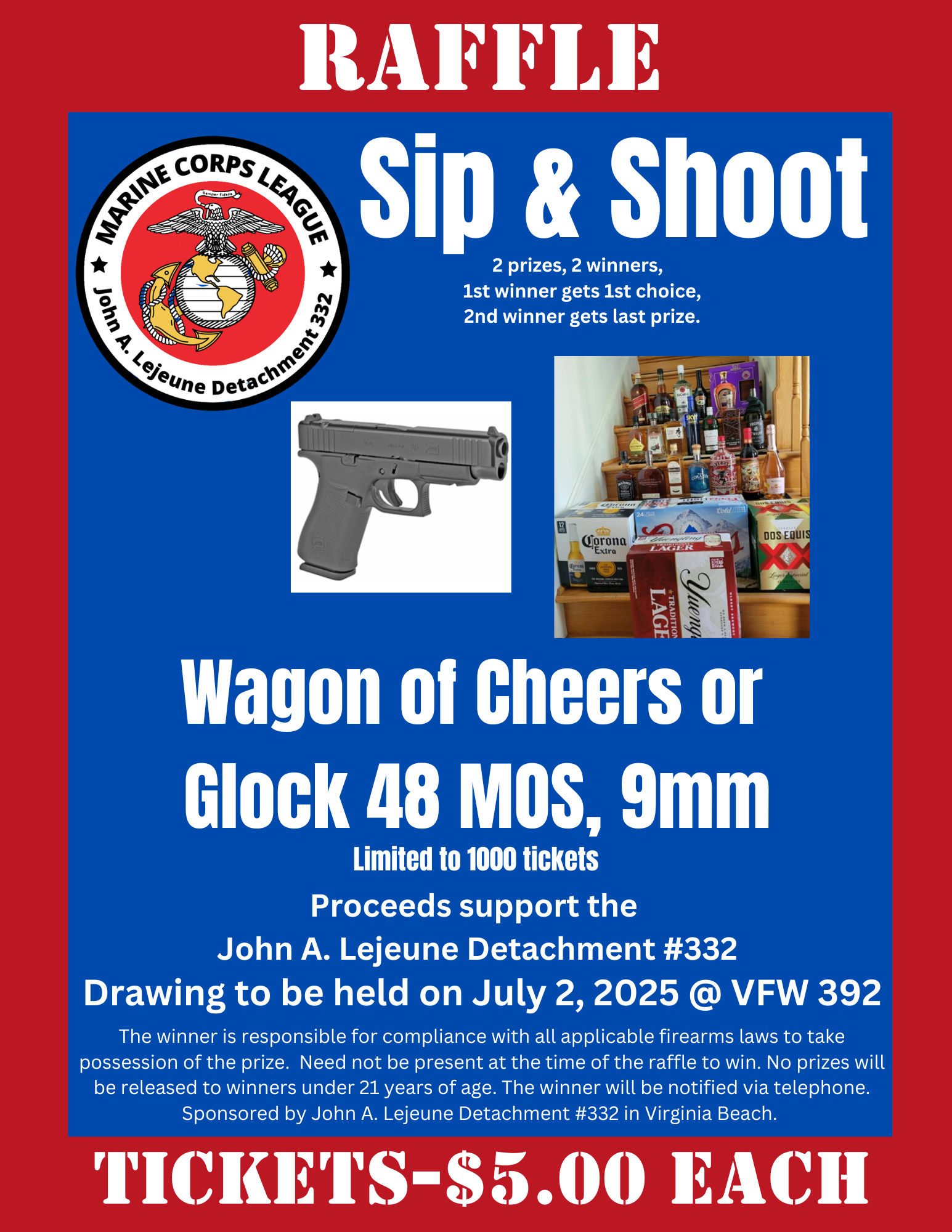 Mariners Car Raffle Detachment Raffles/Fundraisers — John A Lejeune Detachment 332 Marine ...