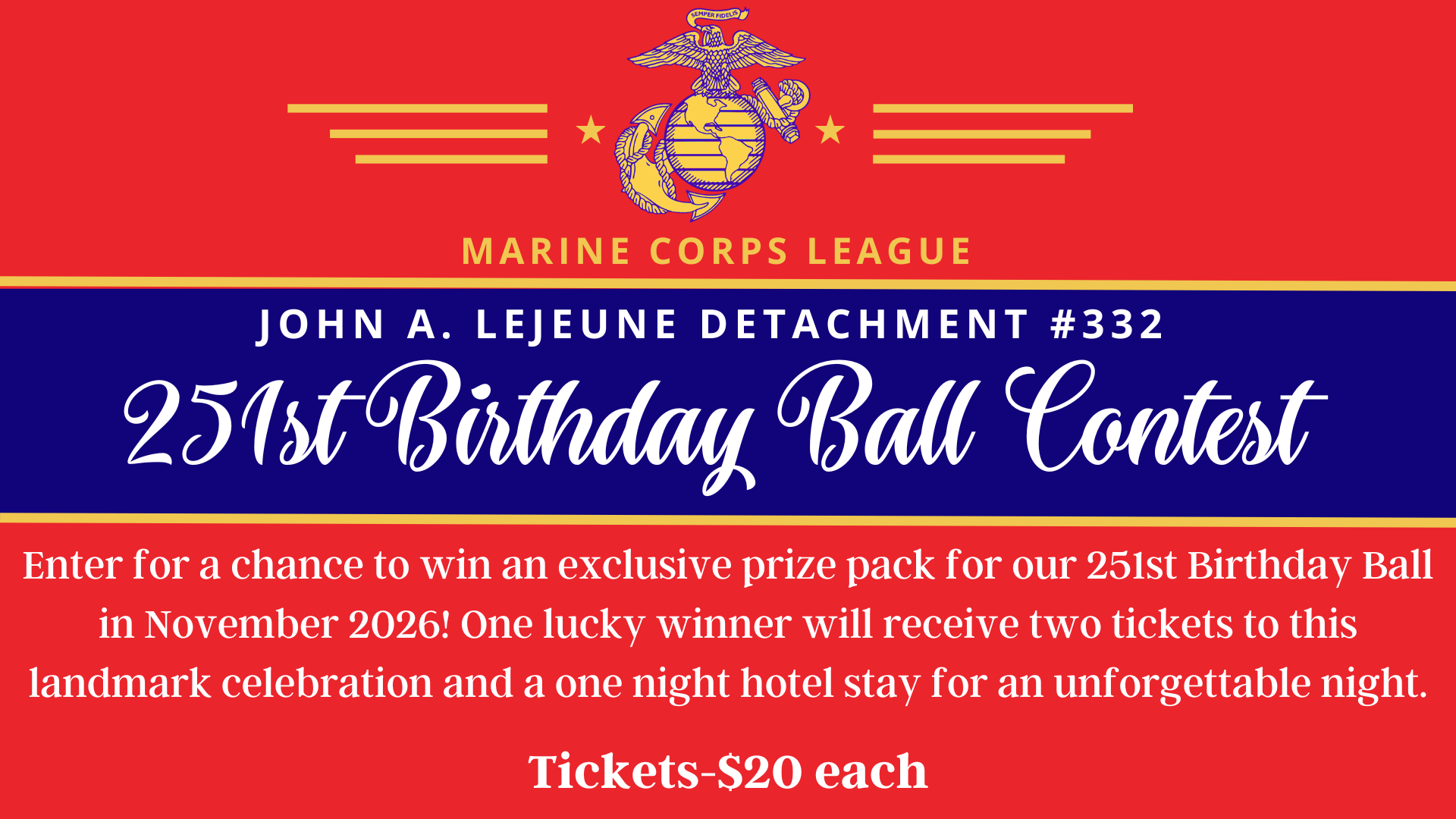 251st Birthday Ball Golden Ticket