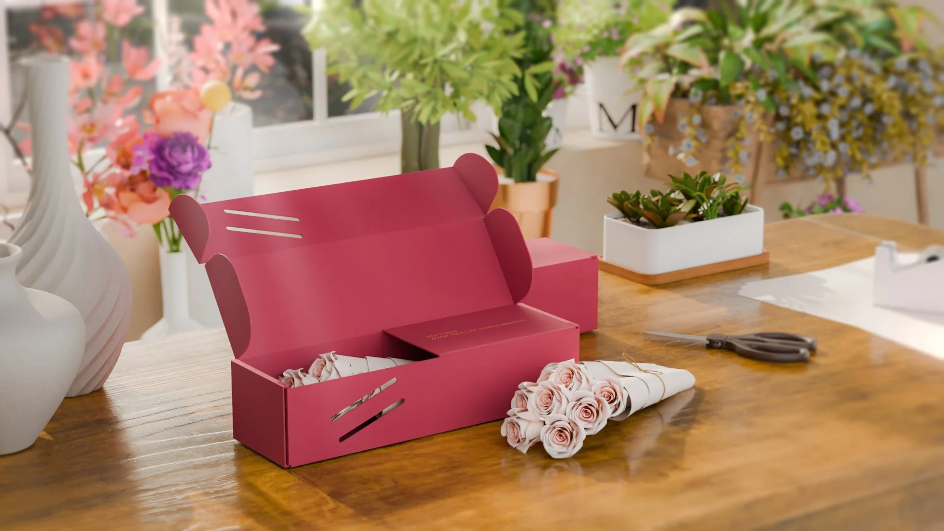 Custom floral box