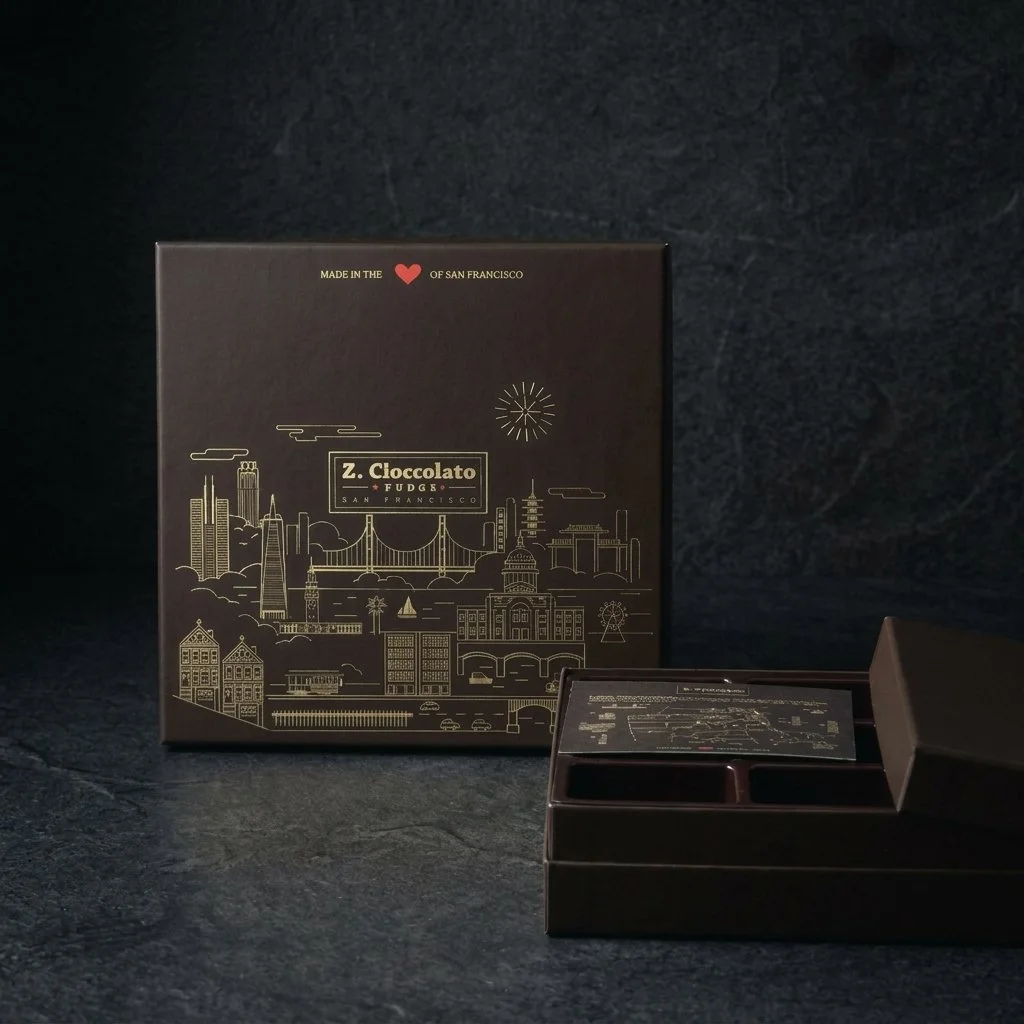 Z. Cioccolato fudge box 3D render