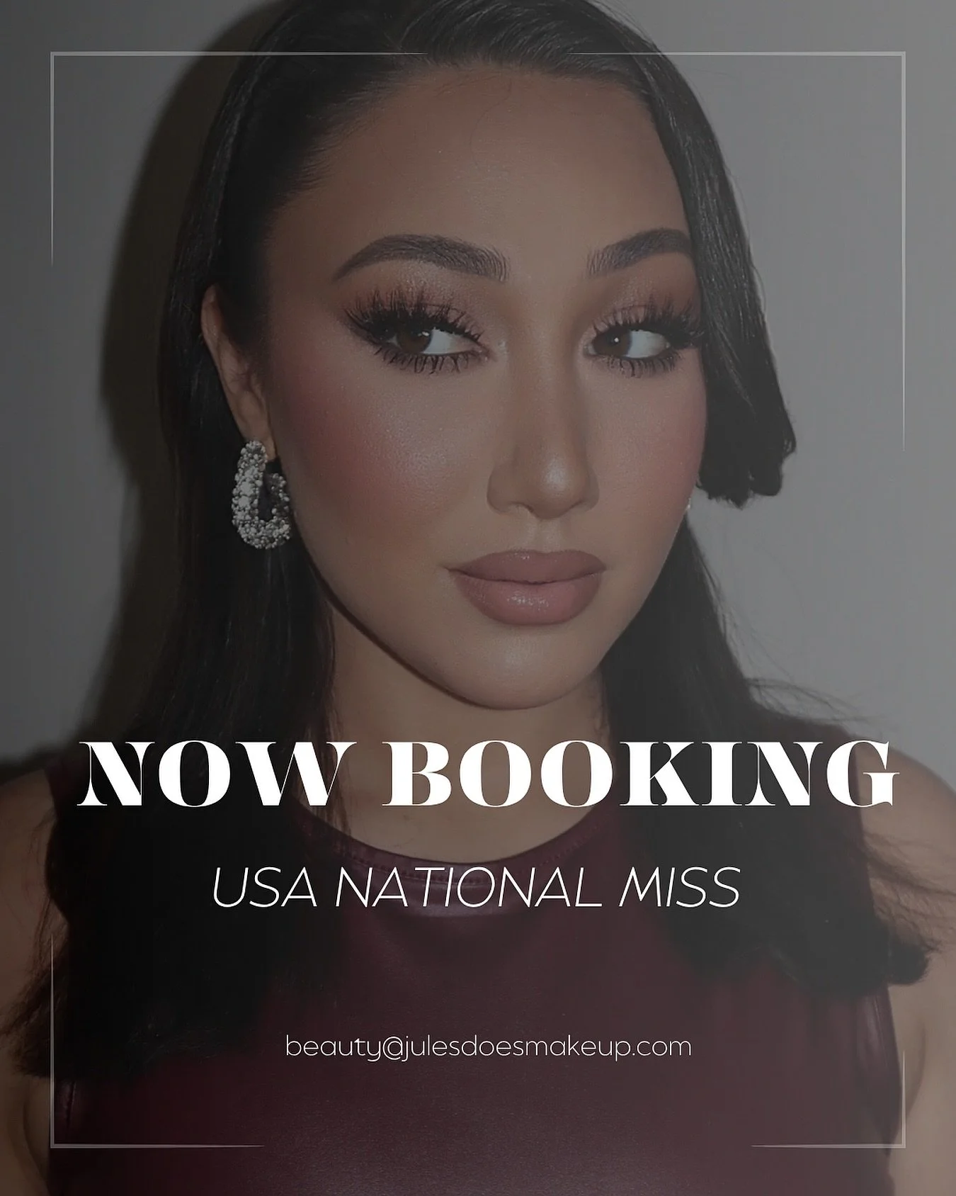 Email beauty@julesdoesmakeup to book your spot now! Only a limited number of spot available! Also offering a referral discount because I know how expensive pageants can be as a former pageant girl myself ❤️ 

Click the link in bio for more! 

USA nat