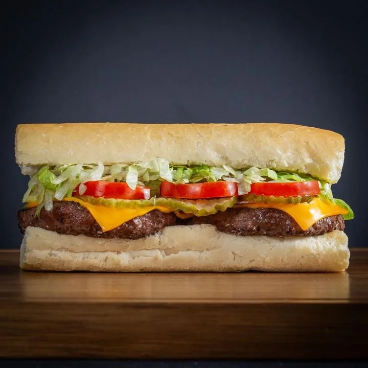 Cheeseburger a la Castle Po-Boy