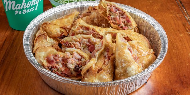Muffuletta Egg Rolls