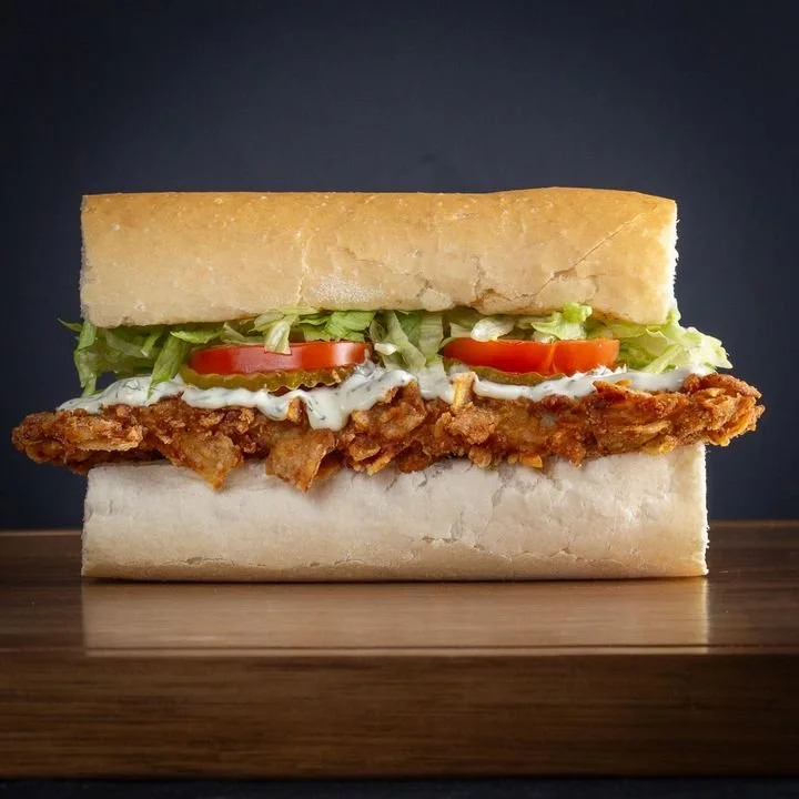 Zapp’s-Crusted Fried Fish Po-Boy