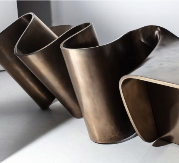 Curated Metal Installation: Inspiring Design Dialogue