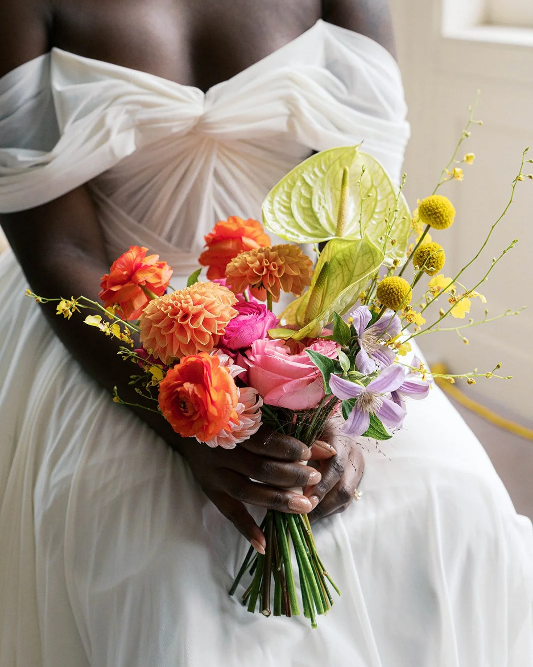 Modern Colorful Wedding Bouquet